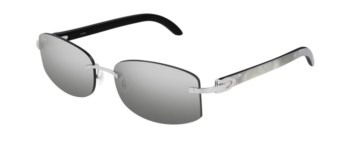 Get Cartier White Buffalo Horn CT0031RS Sunglasses Online Optiqool