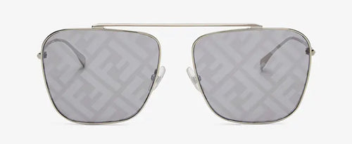 Metal sunglasses with FF logo-Grey