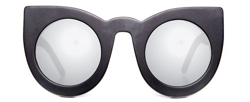 Matte Black Silver Mirror Lens